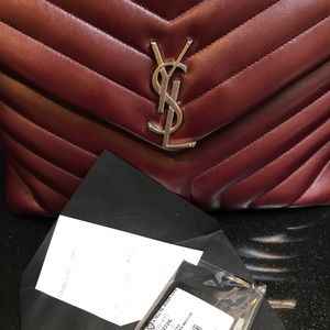 * SOLD * YSL LouLou Medium in Oxblood